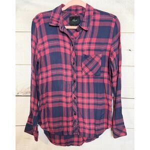 Rails‎ S Flannel Top Plaid Everyday Wear Winter Ready Soft Cozy